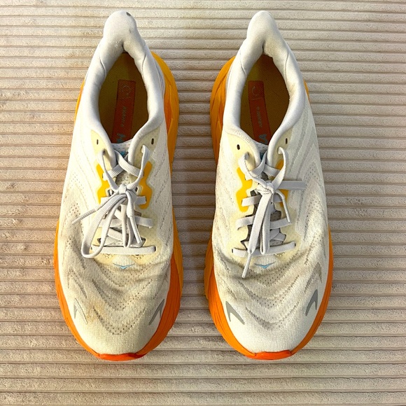 HOKA ONE ONE ARAHI 6 Sunlit Orange Creamsicle White - Picture 2 of 10